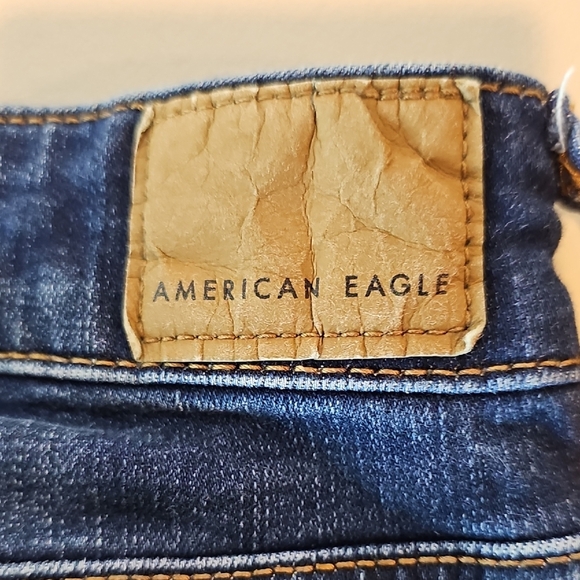 American Eagle Dark Blue Jean Shorts - Picture 9 of 9
